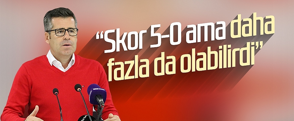 Samsunspor Teknik Direktörü Hüseyin Eroğlu: “Skor 5-0 ama daha fazla da olabilirdi”