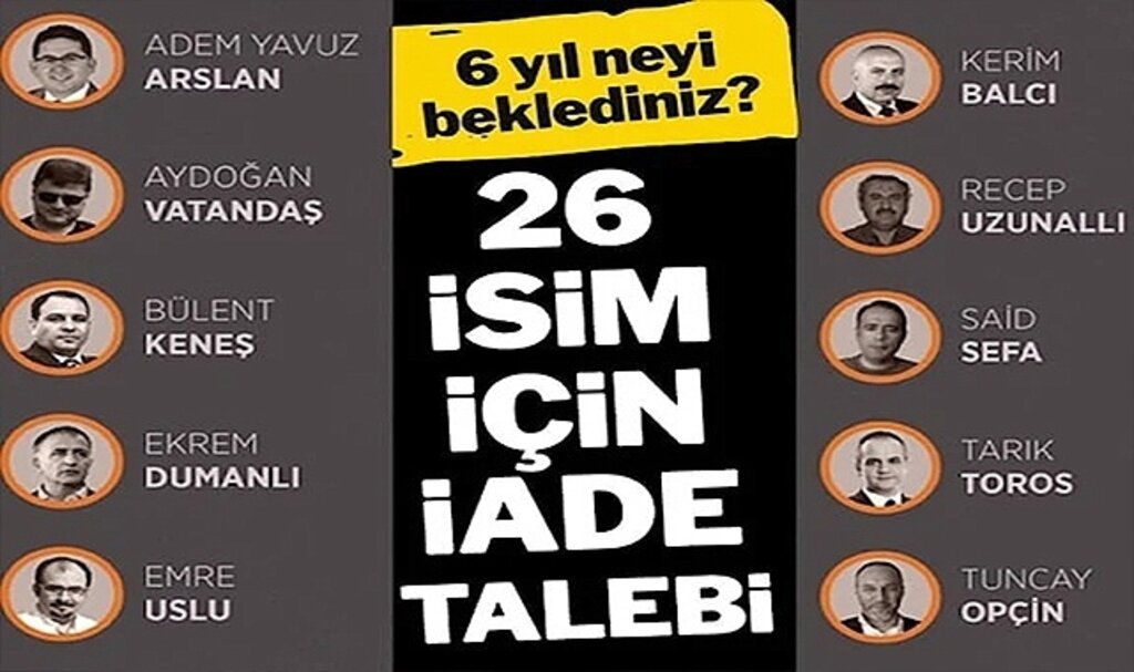 FETÖ'nün Medya Yapılanması İçin İade Talebi… Listeye Alındılar… - GÜNDEM -  Samsun Hedef Halk Gazetesi İnternet Haber Sitesi