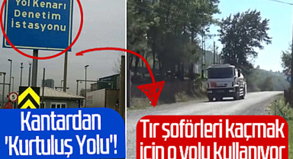 Samsun'da kantardan 'Kurtuluş Yolu'! Tır şoförleri kaçmak için o yolu kullanıyor....