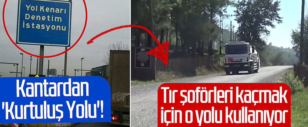 Samsun'da kantardan 'Kurtuluş Yolu'! Tır şoförleri kaçmak için o yolu kullanıyor....