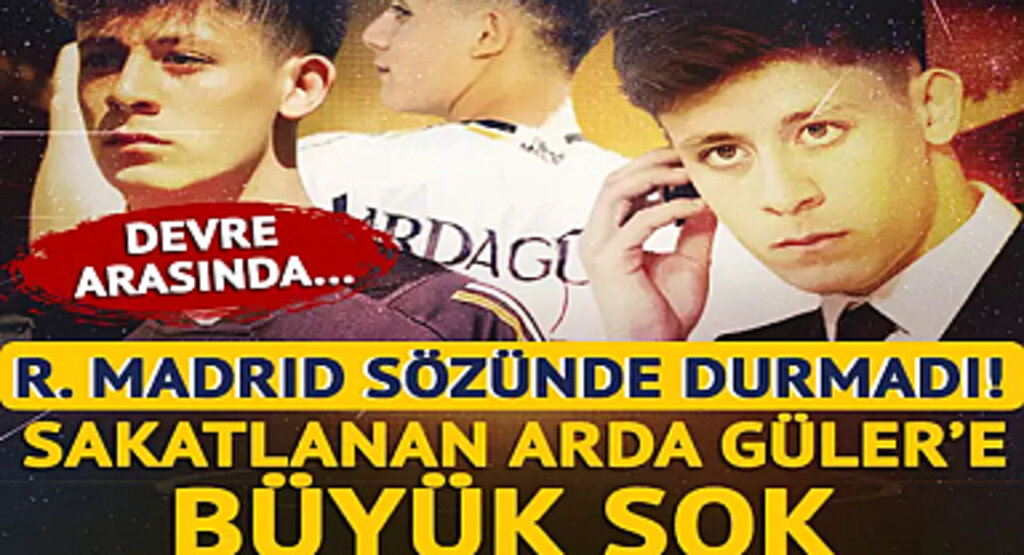 Real Madrid sözünde durmadı! Arda Güler'e büyük şok, devre arasında...