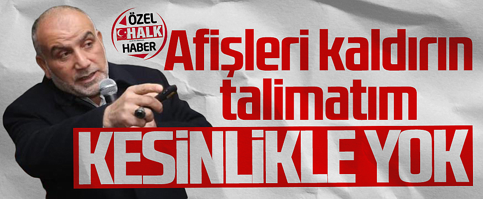 Canik Belediye Başkanı İbrahim Sandıkçı: 'Afişleri kaldırın talimatım kesinlikle yok'