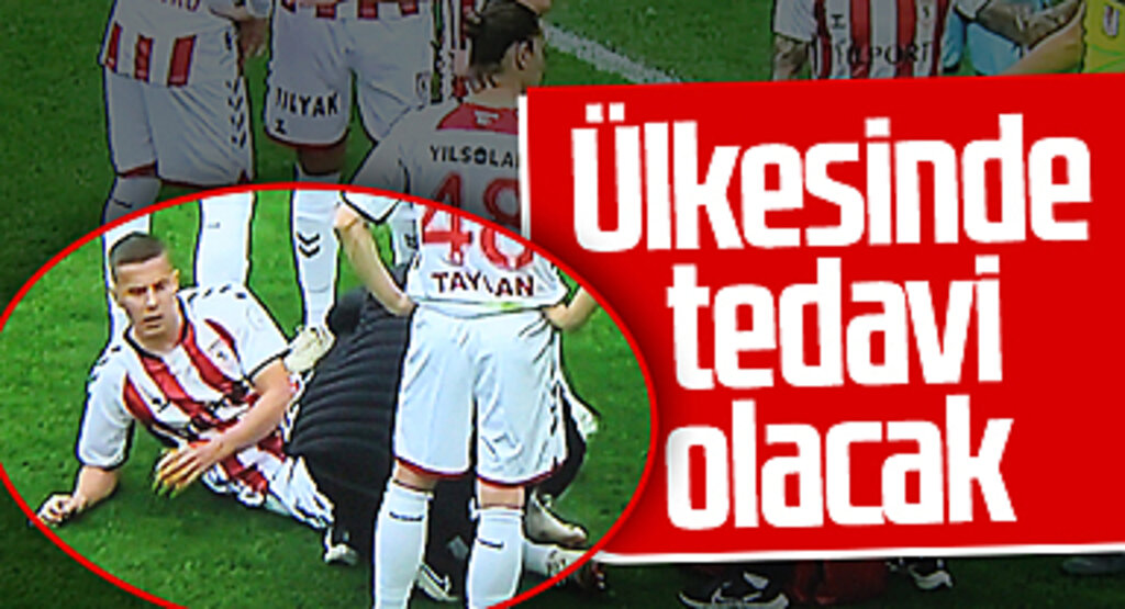 Samsunspor'da sakatlanan Satka'nın tedavisi ülkesinde sürecek
