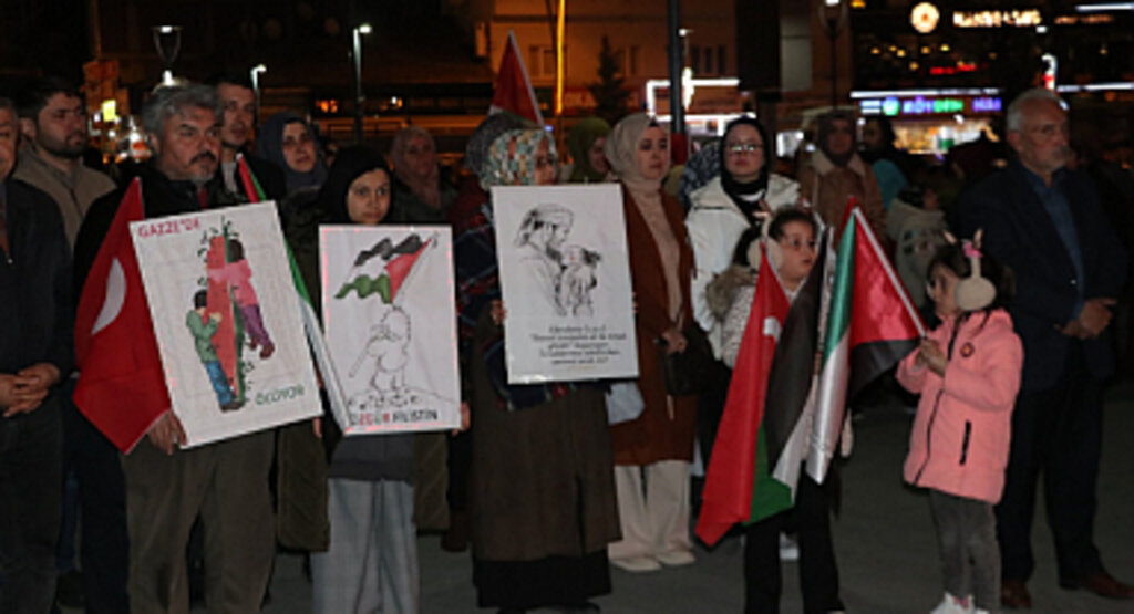 Havza'da İsrail Protestosu: Filistin İçin Dua ve Boykot Çağrısı