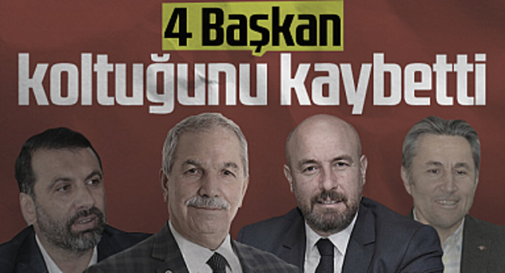 Samsun'da 4 başkan koltuğunu kaybetti
