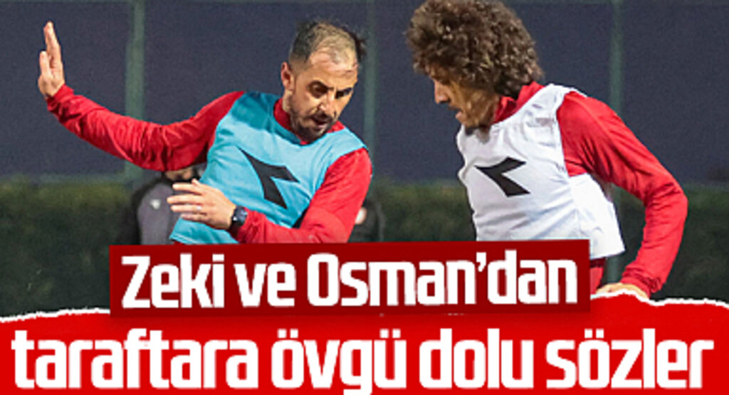 Samsunspor'da Zeki Yavru ve Osman Çelik'ten taraftara övgü dolu sözler