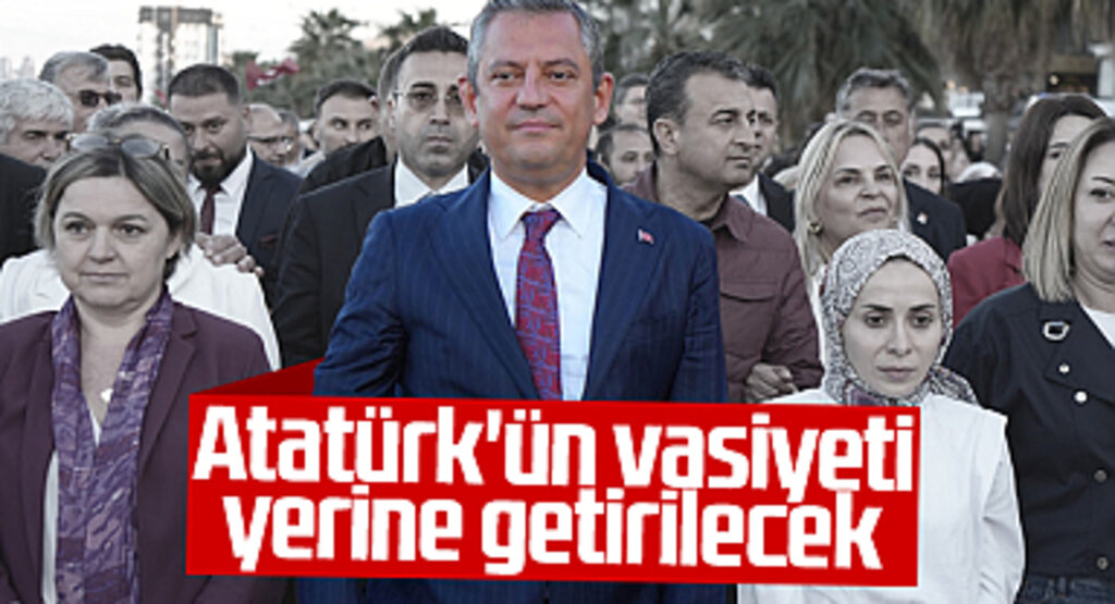 CHP lideri Özgür Özel Samsun'da konuştu: 'Atatürk'ün vasiyeti yerine getirilecek'