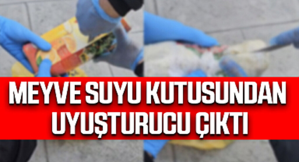 Samsun'da Meyve Suyu Kutusuna Gizlenmiş Uyuşturucu Ele Geçirildi