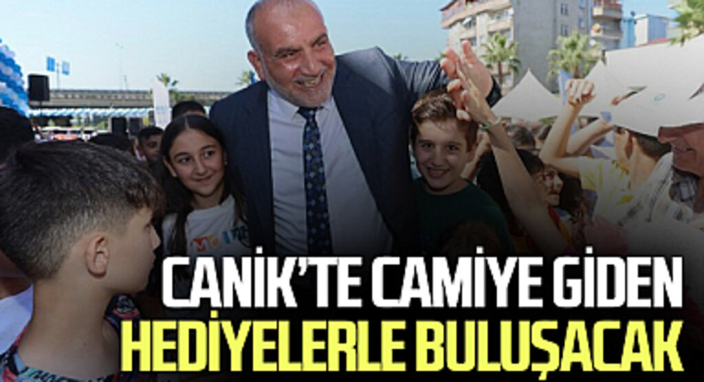 Canik'te camiye giden hediyelerle buluşacak