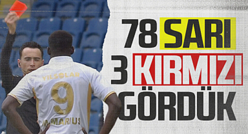 Samsunspor, 78 Sarı, 3 Kırmızı Kart Gördü