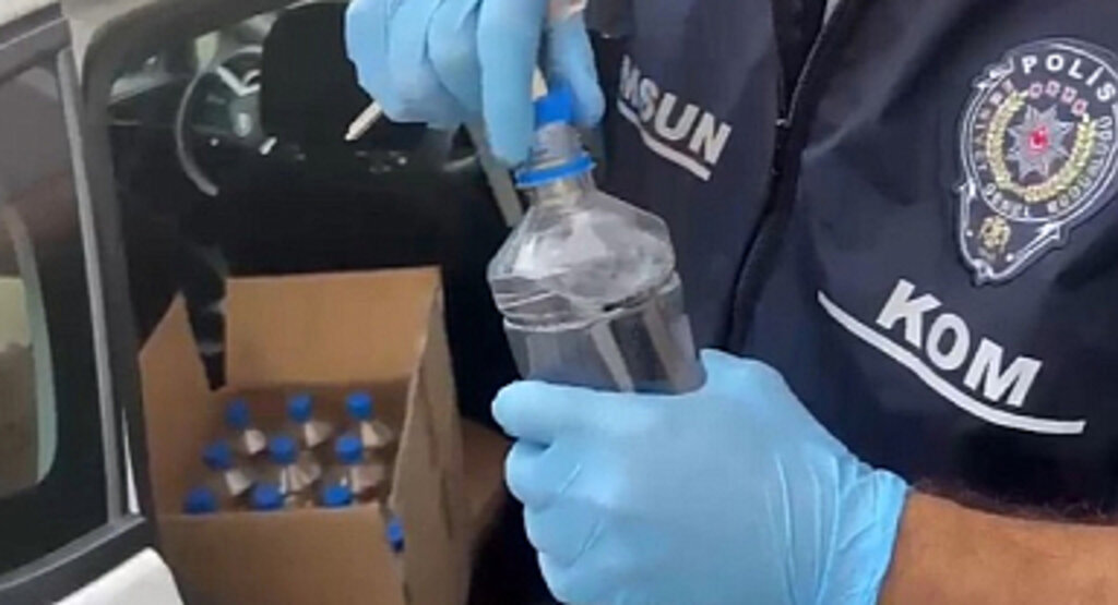 Samsun'da 320 Litre Etil Alkol Ele Geçirildi