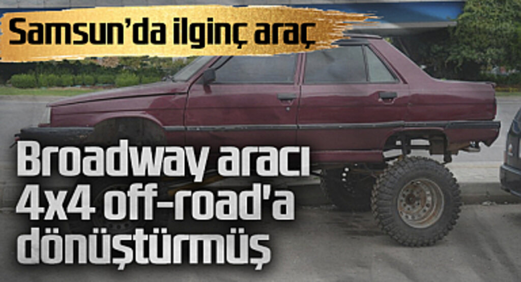 Samsun’da 4x4 Off-road’a Dönüştürülen Broadway İlgi Odağı Oldu
