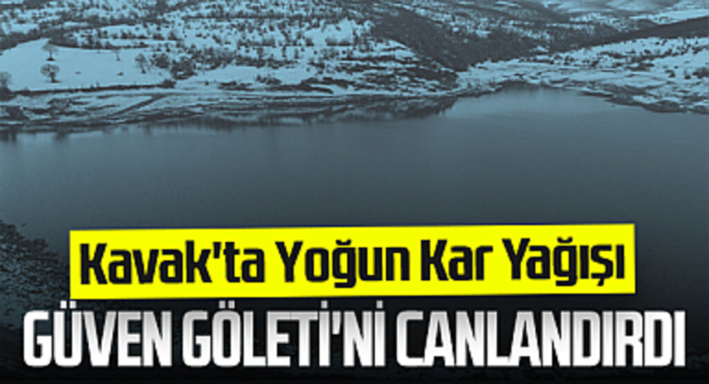 Kavak'ta Yoğun Kar Yağışı Güven Göleti'ni Canlandırdı