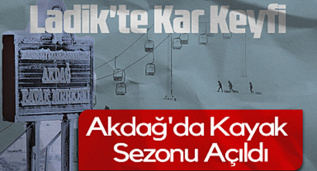 Ladik'te Kar Keyfi: Akdağ'da Kayak Sezonu Açıldı