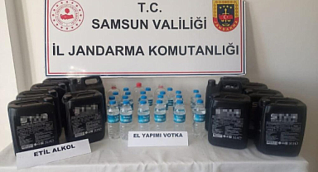 Tekkeköy’de Kaçak Alkol Operasyonu