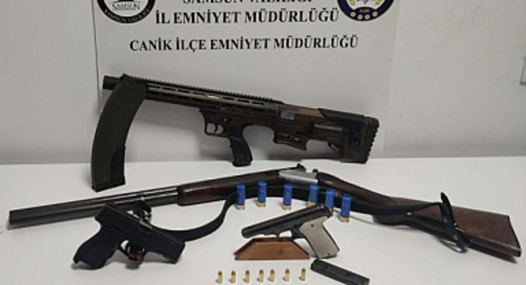 Canik’te Düğün Baskını: Silah ve Tüfekler Ele Geçirildi