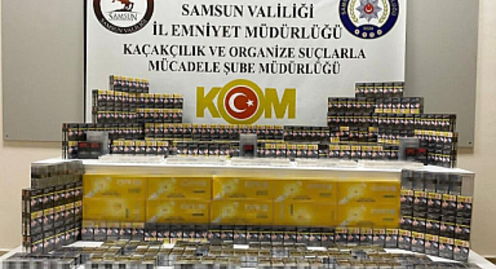 Samsun’da Kaçak Sigara Operasyonu: 884 Paket Ele Geçirildi