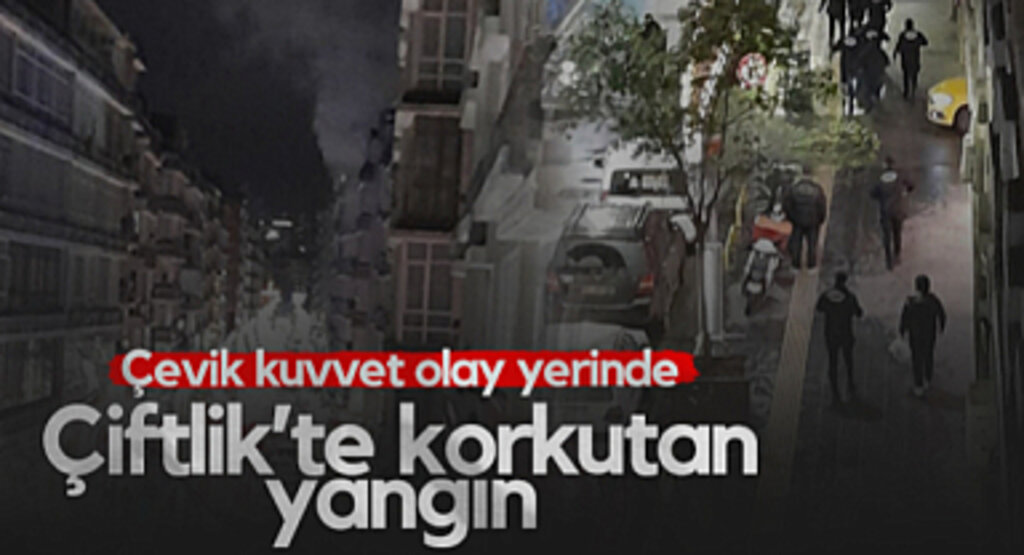 Samsun Çiftlik Caddesi'nde Korkutan Yangın! Çevik Kuvvet Olay Yerinde