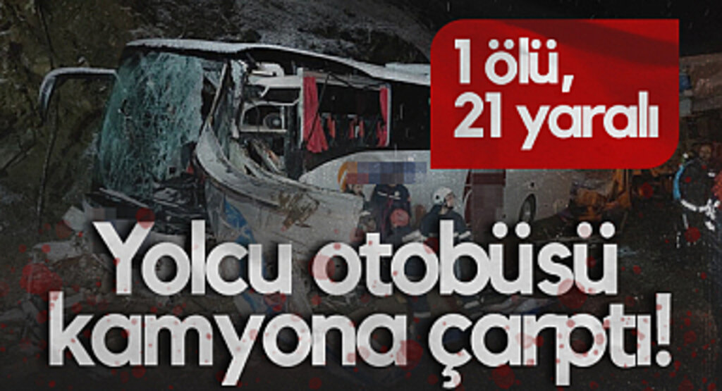 Samsun'da Yolcu Otobüsü Kamyona Çarptı! 1 Ölü, 21 Yaralı