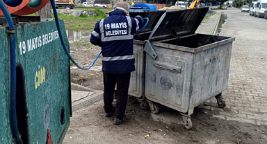 19 Mayıs’ta Konteynerler Dezenfekte Edildi