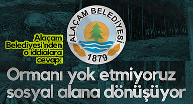 Alaçam Belediyesi'nden O İddialara Cevap: Ormanı Yok Etmiyoruz Sosyal Alana Dönüşüyor