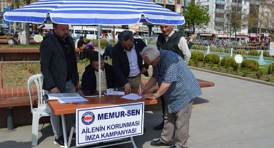 Havza’da Anayasa Değişsin, Aile Korunsun Kampanyasına Destek