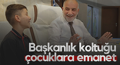 Samsun'da Başkanlık Koltuğu Çocuklara Emanet