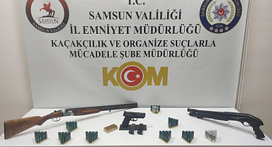 Samsun’da Kaçak Silah Operasyonu: 1 Gözaltı