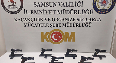 Samsun'da Ruhsatsız Silah Operasyonu: 3 Gözaltı