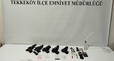 Samsun’da Uyuşturucu ve Silah Parçaları Ele Geçirildi