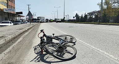 Samsun-Sinop Yolunda Kaza: Bisikletliye Kamyonet Çarptı
