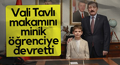 Samsun Valisi Orhan Tavlı, 23 Nisan’da Makamını Minik Öğrenciye Devretti