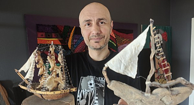 Samsunlu Öğretmen Doğadan Sanat Üretiyor
