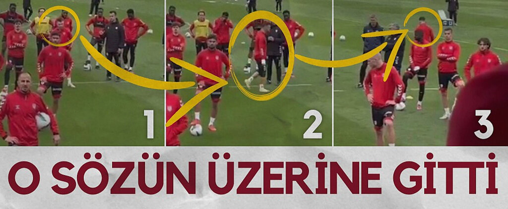 Samsunspor Antrenmanında Dikkat Çeken An! O Sözlerden Sonra Emre Kılınç Sahadan Uzaklaştı...