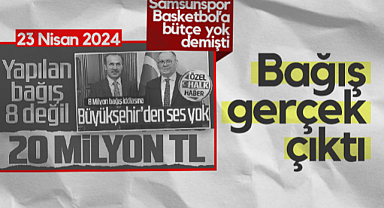Samsunspor Basketbol'a Bütçe Yok Demişti! Mustafa Demir Döneminde Yapılan 10,5 Milyonluk Bağış Gerçek Çıktı