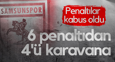 Samsunspor'da Penaltılar Kabus Oldu: 6 Penaltıdan 4'ü Karavana