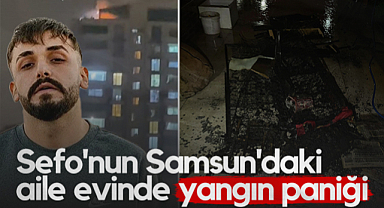 Sefo'nun Samsun'daki Aile Evinde Yangın Paniği