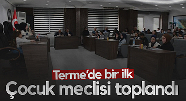 Terme’de Bir İlk: Çocuk Meclisi Toplandı