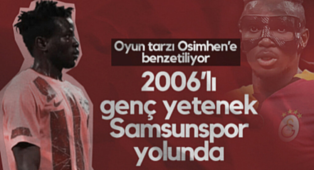 2006'lı Genç Yetenek Samsunspor Yolunda! Oyun Tarzı Osimhen'e Benzetiliyor...