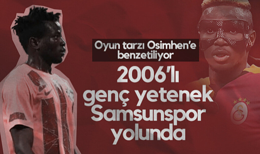 2006'lı Genç Yetenek Samsunspor Yolunda! Oyun Tarzı Osimhen'e Benzetiliyor...