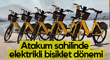 Atakum Sahilinde Elektrikli Bisiklet Dönemi