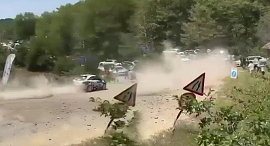 Bursa’da Ralli Aracı Seyircilere Daldı: Korku Dolu Anlar