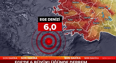 Ege Denizi'nde 6 Büyüklüğünde Korkutan Deprem