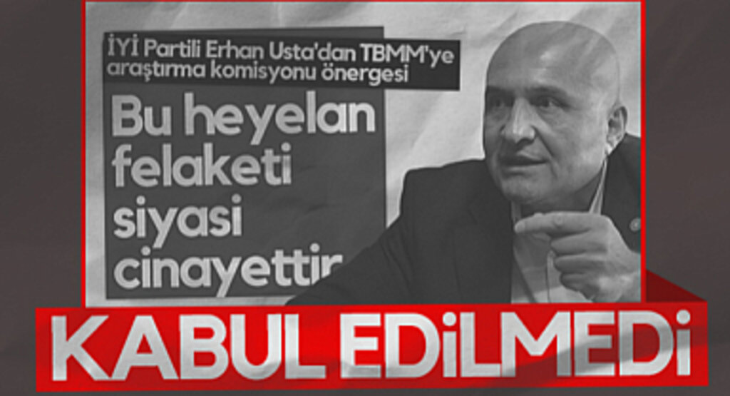 Erhan Usta'nın Samsun'daki Heyelan İçin Araştırma Önergesi TBMM'de Reddedildi