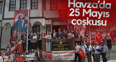 Havza'da 25 Mayıs Coşkusu Törenle Yaşandı