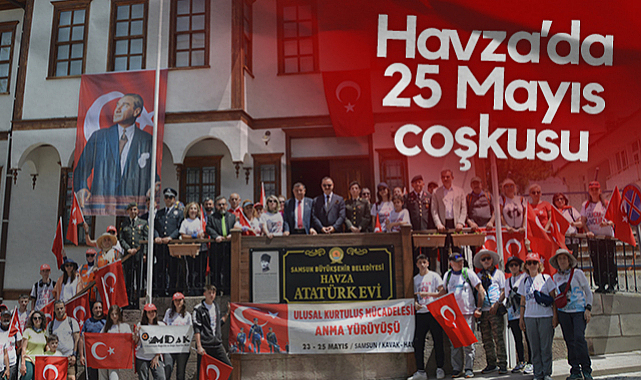 Havza'da 25 Mayıs Coşkusu Törenle Yaşandı