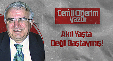 Hedef Halk Gazetesi Köşe Yazarı Cemil Ciğerim: Akıl Yaşta Değil Baştaymış!