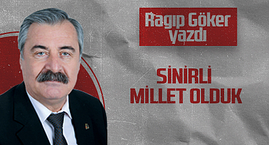 Hedef Halk Gazetesi Köşe Yazarı Ragıp Göker: Sinirli Millet Olduk