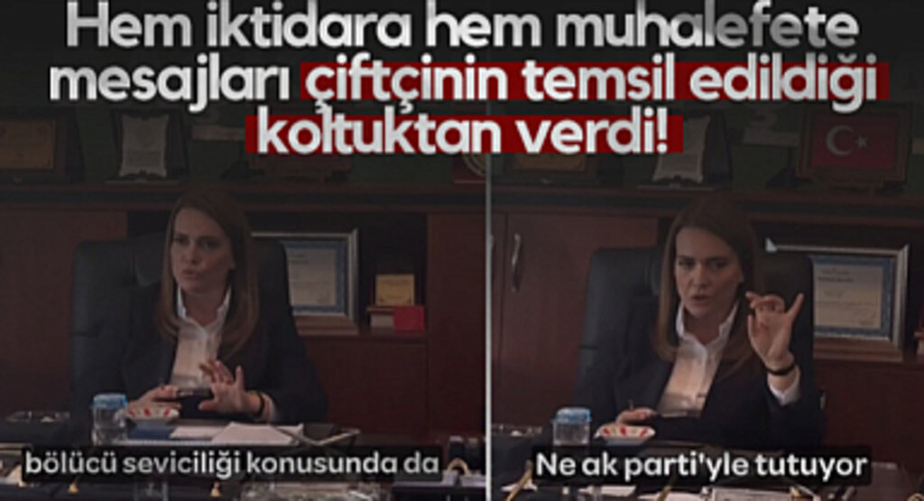 İYİ Partili İmren Nilay Tüfekci Hem İktidara Hem Muhalefete Mesajları Çiftçinin Temsil Edildiği Koltuktan Verdi!