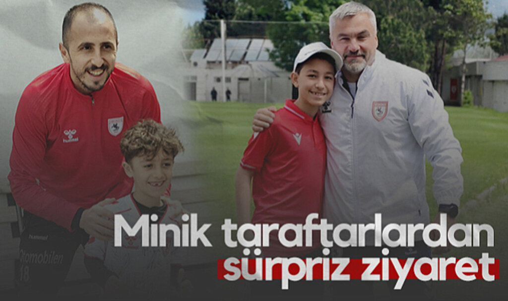 Minik Taraftarlardan Samsunspor’a Sürpriz Ziyaret